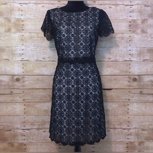 White House Black Market Crochet Lace Dress Fully lined in the most rich satin.